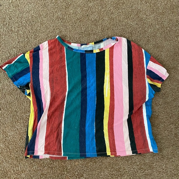 Zara Tops - Zara Rainbow T-Shirt
